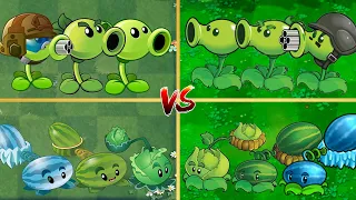 PvZ 2 Challenge - PVZ 2 All Team Plant Vs PVZ 1 - Which Version Of The Team Will Win ？