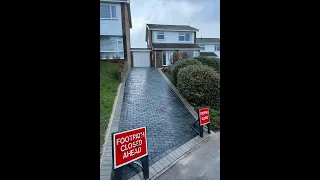 Sloped Block Paved Driveway in Portishead