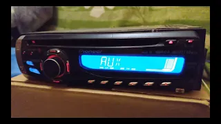 Pioneer DEH P30MP HOW TO ACTIVATE AUX? Car radio test