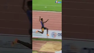 Guess the distance 🤔⁉️ | This is one of the faul jump of Sreeshankar M from Inter-state 2023