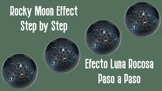 Tecnicas: Chocolate con efecto lunar paso a paso/Technique: Chocolate with moon effect step by step.