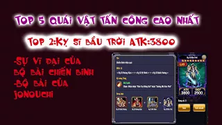 YUGI H5 Top 5 lá bài ATK cao nhất trong game yugih5