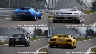 16x De Tomaso LAUNCHES! Guarà, Pantera & Longchamp SOUND