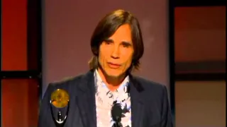 Jackson Browne accepts award Rock and Roll Hall of Fame inductions 2004