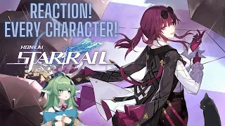REACTION! reacting to HONKAI STAR RAIL trailers! EVERY CHARACTER!