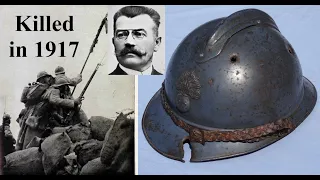 Researching the killed in action helmet of Colonel Robert - A morbid relic from the Hell of WWI