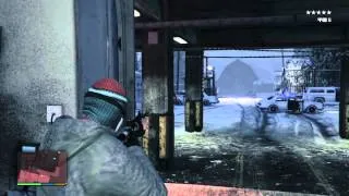 GTA V 1st mission - Creepy alien trapped in ice