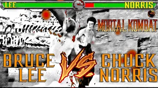 Bruce Lee Vs Chuck Norris in a Mortal Kombat style fight