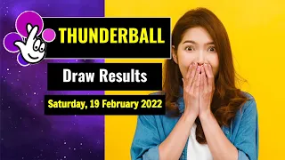Thunderball draw results from Saturday, 19 February 2022