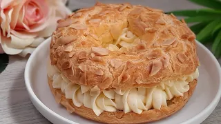 PARIS BREST Cake: My husband asks to cook this cake 3 times a week! cake that melts in your mouth!