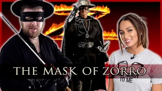 My wife watches THE MASK OF ZORRO for the FIRST time || Movie Reaction