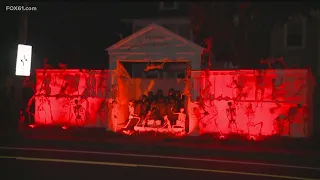 West Hartford homeowner continues tradition with political Halloween display