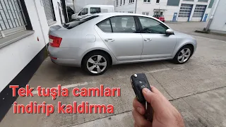 Anahtardan camları indirip kaldirma ayarı