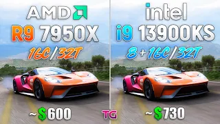 Core i9 13900KS vs Ryzen 9 7950X - Test in 8 Games