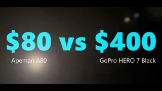GoPro HERO 7 Black vs cheap 4K Apeman A80 action cam! [4K]