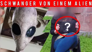 Frau sagt Sie ist schwanger von Alien & zeigt Beweisfoto auf Kamera