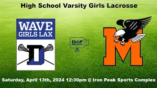 Darien Varsity Girls Lacrosse vs McDonogh (MD)