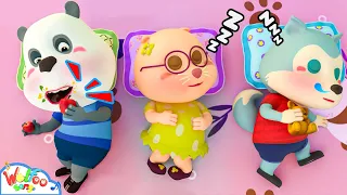 Pando, Don't eat anymore! It's Bedtime !🤩 Baby Sleep Song 🌜 Rock a Bye Baby| Wolfoo Family Song