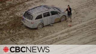 Thousands remain stranded at Burning Man festival in Nevada desert after rain