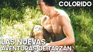 Las nuevas aventuras de Tarzán | COLOREADO | Película clásica de Tarzán | Español