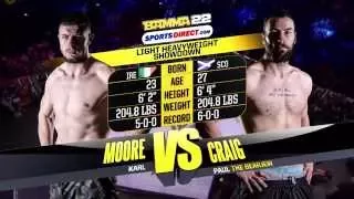 BAMMA 22: (Prelims) Paul Craig vs Karl Moore