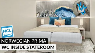 Norwegian Prima | WC Inside Stateroom Walkthrough Tour & Review 4K | NCL PR1MA Category IA