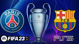 PSG x BARCELONA - UEFA CHAMPIONS LEAGUE - QUARTAS DE FINAL - FIFA 23