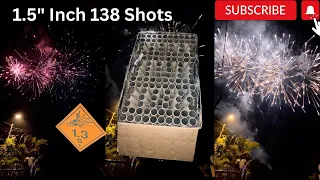 1.5" Inch 138 Shots ASSORTED CELEBRATION CAKE REPEATER 2023 (Wide Angle)