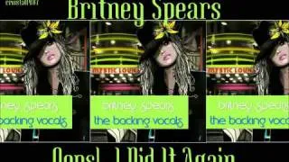 Britney Spears Oops I Did It Again Instrumental with Backing Vocals