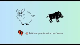 Ребёнок, рождённый в год Свиньи 🐖 👣 | Китайский гороскоп