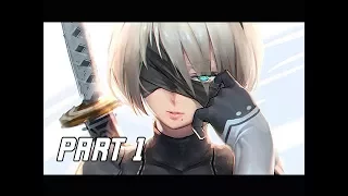 NIER AUTOMATA Walkthrough Part 1 - 2B Route A (PC Let's Play Commentary)