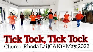 Tick Tock, Tick Tock Line Dance | Intermediate | Demo by HerDon (Kelas selasa Pagi)