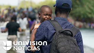 "Las condiciones son muy precarias": miles de migrantes haitianos acampan bajo un puente en Texas