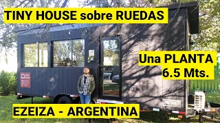 🎁 ¿Qué tiene esta TINY HOUSE sobre RUEDAS en UNA PLANTA? Ezeiza - Buenos Aires, Argentina