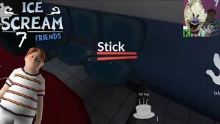 Ice Scream 7 Fanmade Gameplay 😱 | Stick • Cream • Candy 🍬 | Ice Scream 7 Friends: Lis | ICE CREAM 7