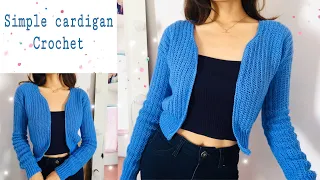 Cardigan fácil tejido a crochet - Angie Ibarra