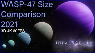 WASP-47 System Size Comparison 2021 3D 4K 60FPS