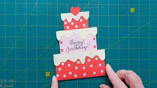 Открытка с днем рождения / DIY birthday card / handmade birthday greeting card / pop up card |