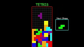 Tetris in #Python3 with #Pygame. This wasn't easy to learn.