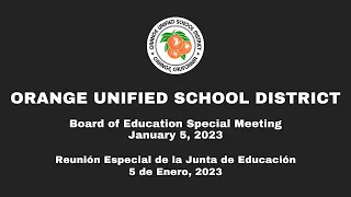 OUSD Board Meeting - January 5, 2023