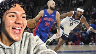 Minnesota Timberwolves Vs Detroit Pistons Reaction | FULL GAME HIGHLIGHTS