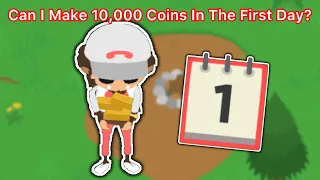 Can I Make 10,000 Coins On The FIRST Day? - Sneaky Sasquatch