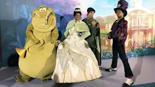 Princess Tiana, Naveen, Louis & Dr. Facilier Meet & Greet at Disney Loves Jazz, Disneyland Paris