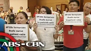 'Sahod ng ilang nurse mas mababa sa entry-level' | TV Patrol