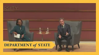 Secretary Blinken Participates in a Conversation with 66th Secretary of State Rice