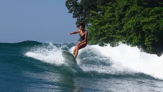 beautiful longboard surfing at somewhere in Indonesia / ロングボードサーフィン @インドネシア