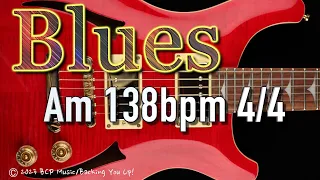Blues guitar backing track in A minor
