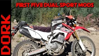 First Five Dual Sport Motorcycle Mods: Five Best Dual Sport Mods to Start With