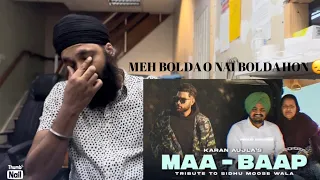 Maa : Karan Aujla (Tribute To Sidhu Moose Wala) | REACTION