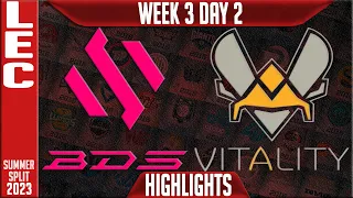 BDS vs VIT Highlights | LEC Summer 2023 W3D2 | Team BDS vs Team Vitality